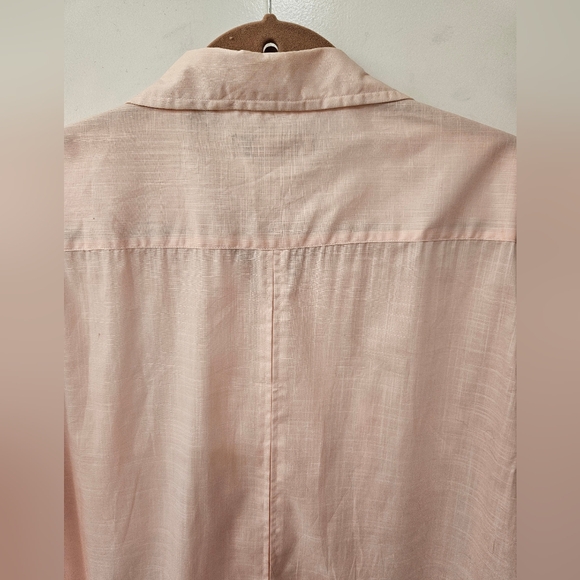 NWT - NYNE Cotton Pink Button-Up Shirt - Size L - Picture 10 of 10